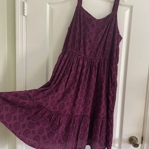 NWT Tank Top, Maxi Dress with Eyelet Design, Lane Bryant Size 16